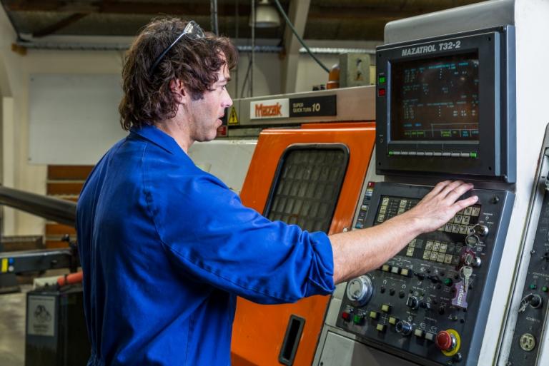 CNC turning lathe at Taradale Production Engineering