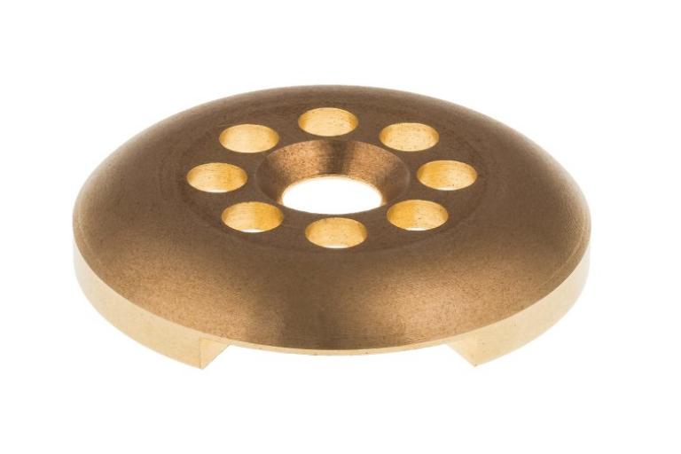 Brass mill turned component