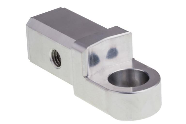Milled aluminium hinge half 2